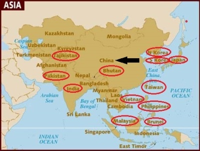 Asia China land disputes 1
